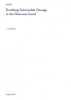 Enabling Sustainable Change at the Outcome Level