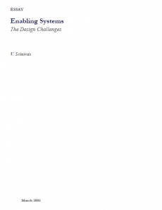 Enabling Systems<br><small>The Design Challenges</small>