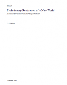 Evolutionary Realization of a New World<br><small>A model for sustainable transformation</small>