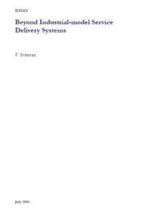 Beyond Industrial-model Service  Delivery Systems