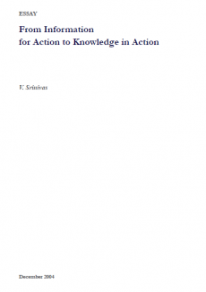 From Information  for Action to Knowledge in Action