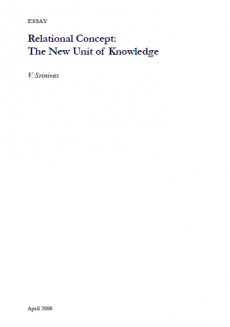 Relational Concept:  The New Unit of Knowledge