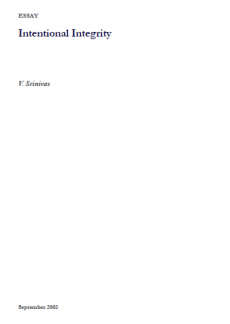 Intentional Integrity