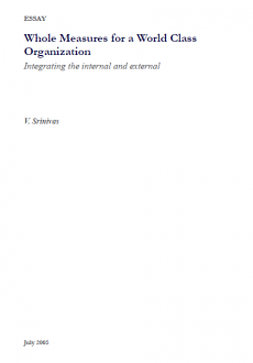 Whole Measures for a World Class Organization<br><small>Integrating the internal and external</small>