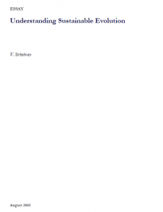 Understanding Sustainable Evolution