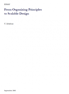 From Organizing Principles  to Scalable Design