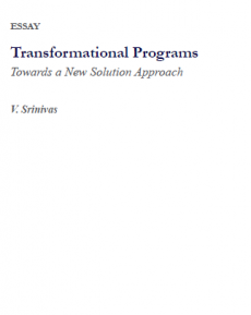 Transformational programs<br><small>towards a New Solution Approach</small>