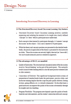 Introducing Structured Discovery in Learning