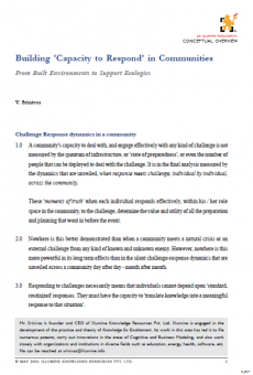 Building ‘Capacity to Respond’ in Communities<br><small>From Built Environments to Support Ecologies</small>