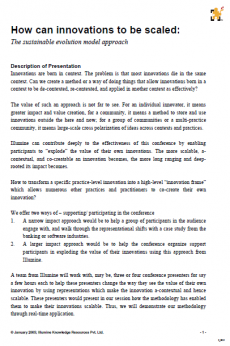 How can Innovations to be Scaled