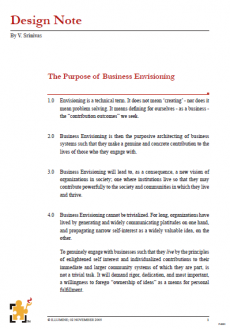 The Purpose of Business Envisioning