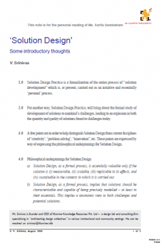Solution Design <br><small>Some introductory thoughts</small>