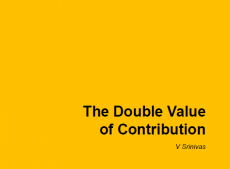 The Double Value of Contribution