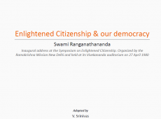 Enlightened Citizenship & Our Democracy