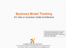 Business Model Thinking<br><small>SV note on business model architecture</small>