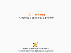 Enhancing<br><small>Practice Capacity of a System</small>