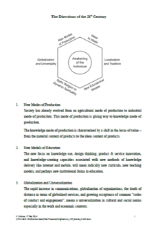 The Directions of the 21st Century